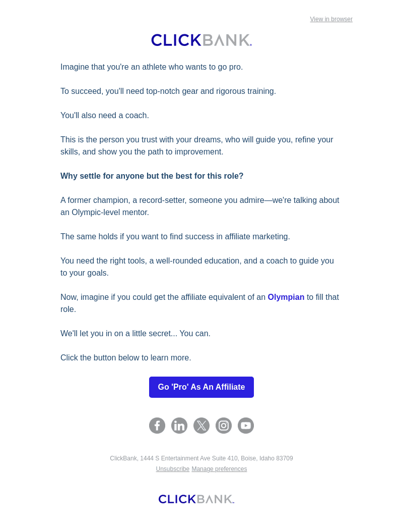 Olympic-Level Profits with Affiliate Marketing
