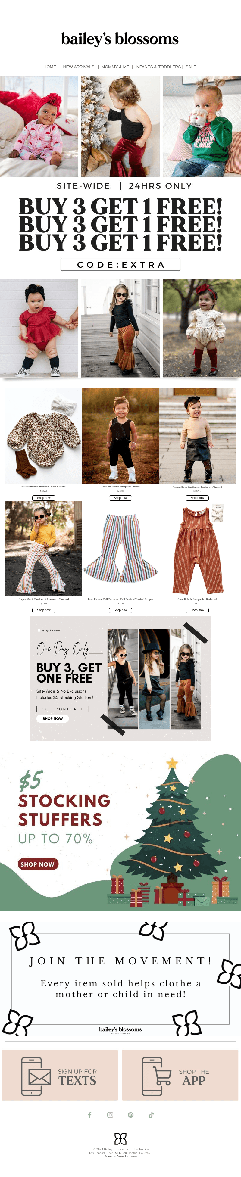 Buy 3, Get 1 FREE Everything!