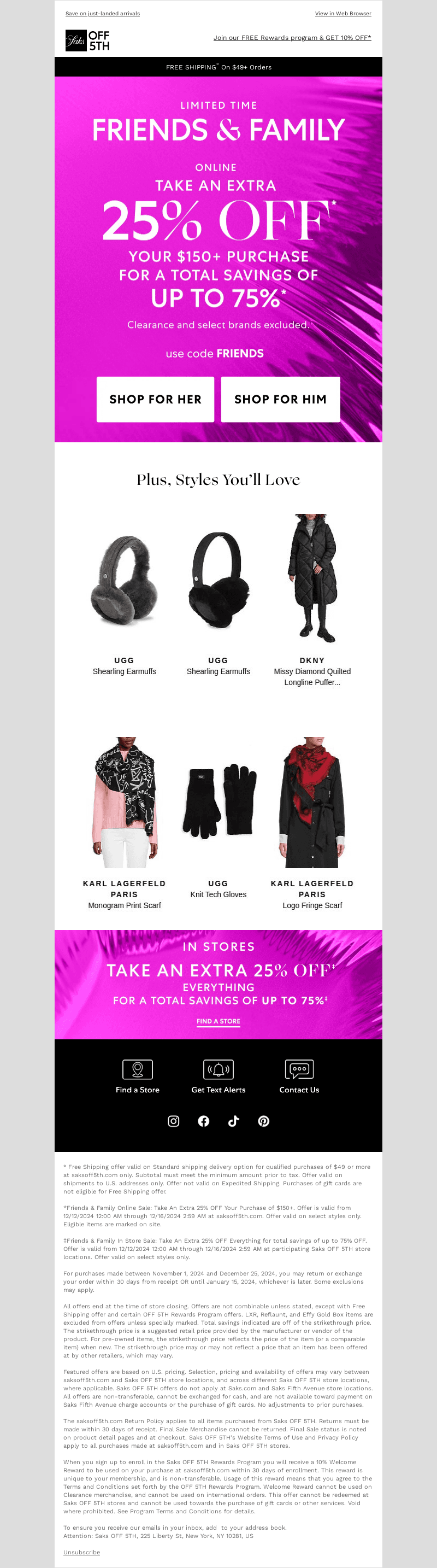 Starts now! Take an Extra 25% OFF