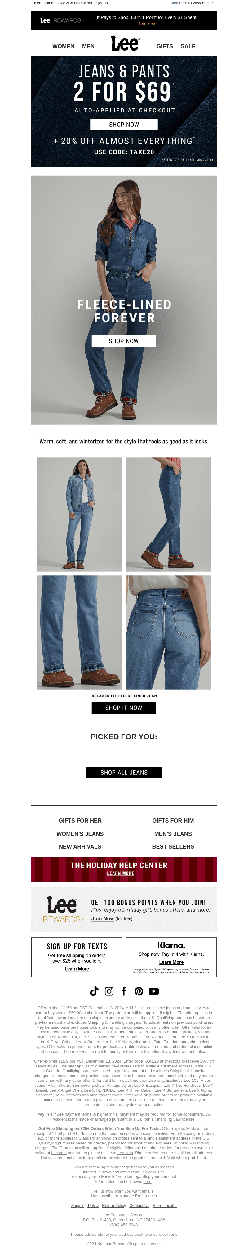 2 for $69 Jeans & Pants