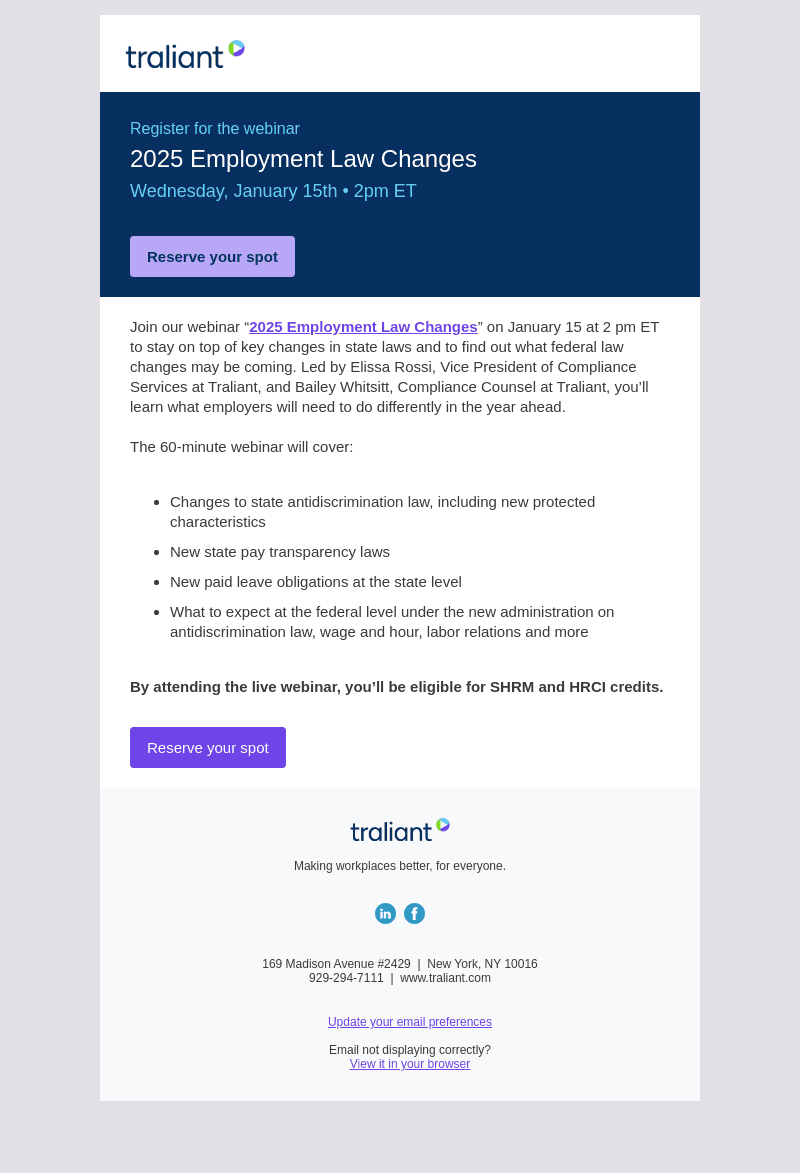 [Webinar] 2025 Employment Law Changes
