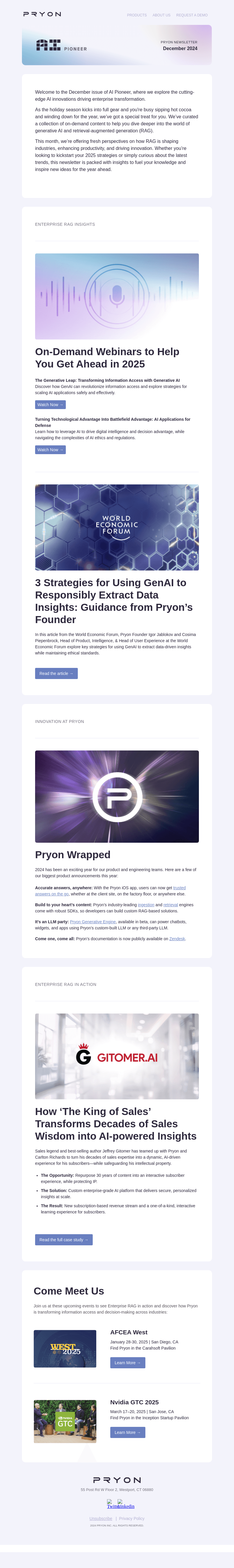 Pryon email from Thu, Dec 12, 2024
