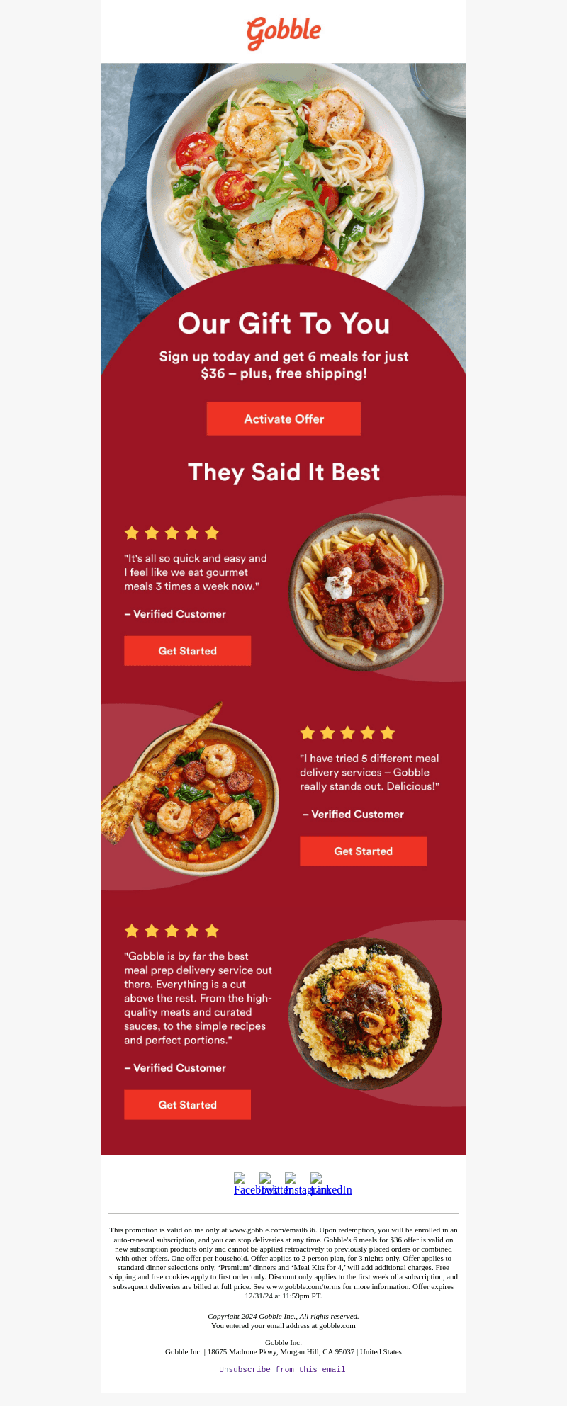 6 Meals For Just $36 🤑