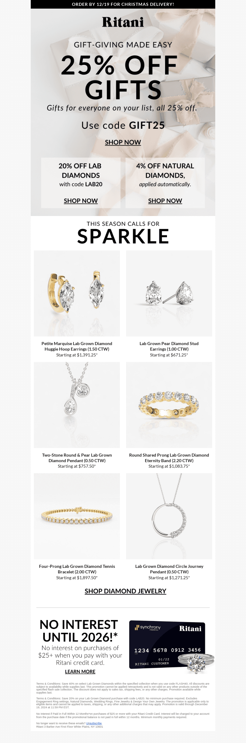 ✨🎁 Sparkling Gifts at 25% Off 🎁✨