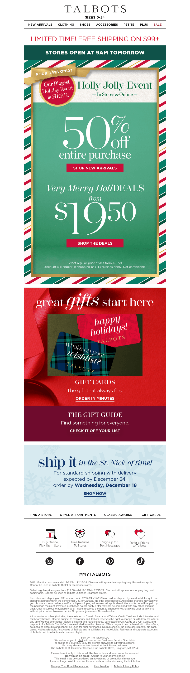 Get Festive! 50% off HOLLY JOLLY EVENT