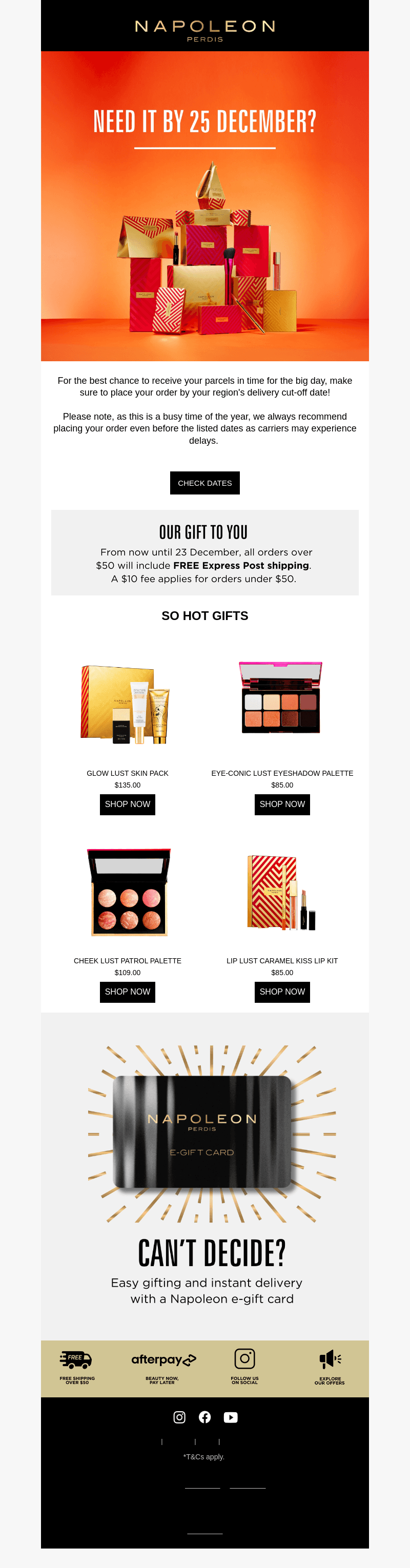 Need it by 25 December? 🎁