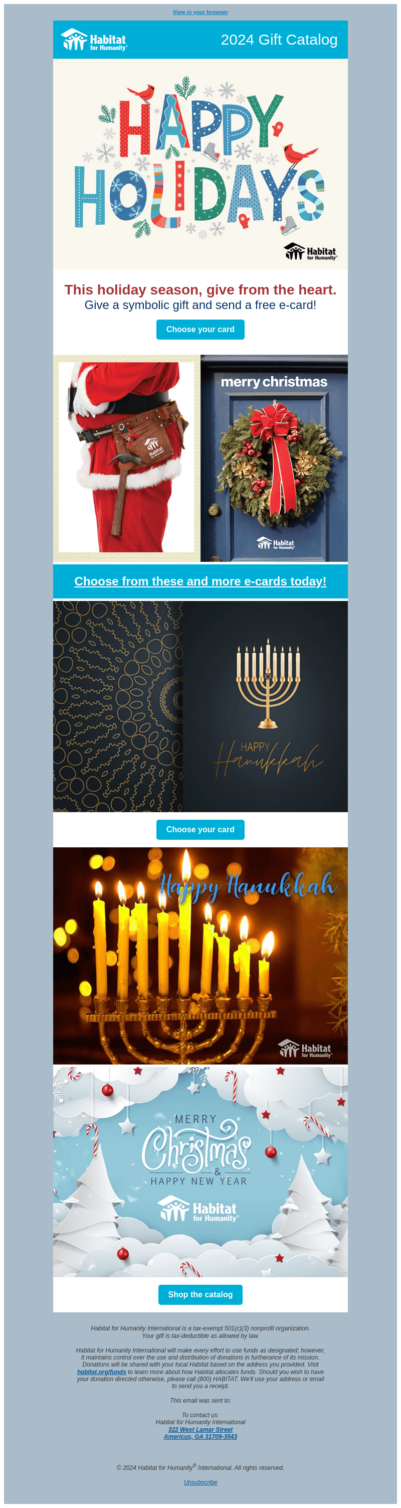 Habitat email from Fri, Dec 13, 2024