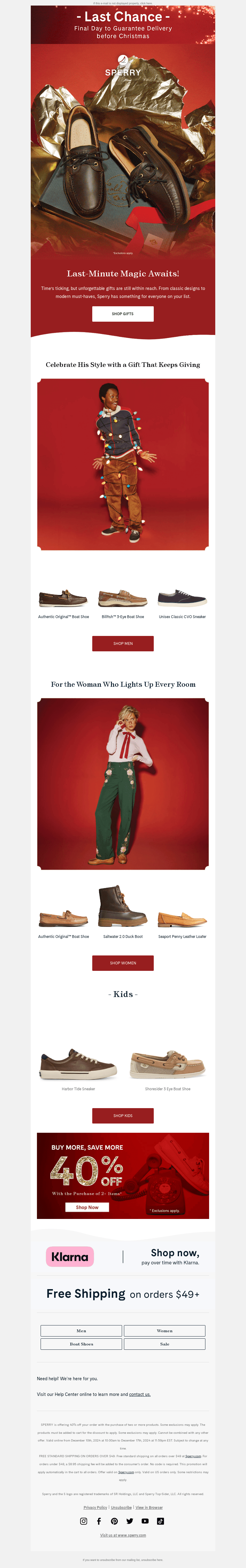 LAST CHANCE for Christmas Delivery!
