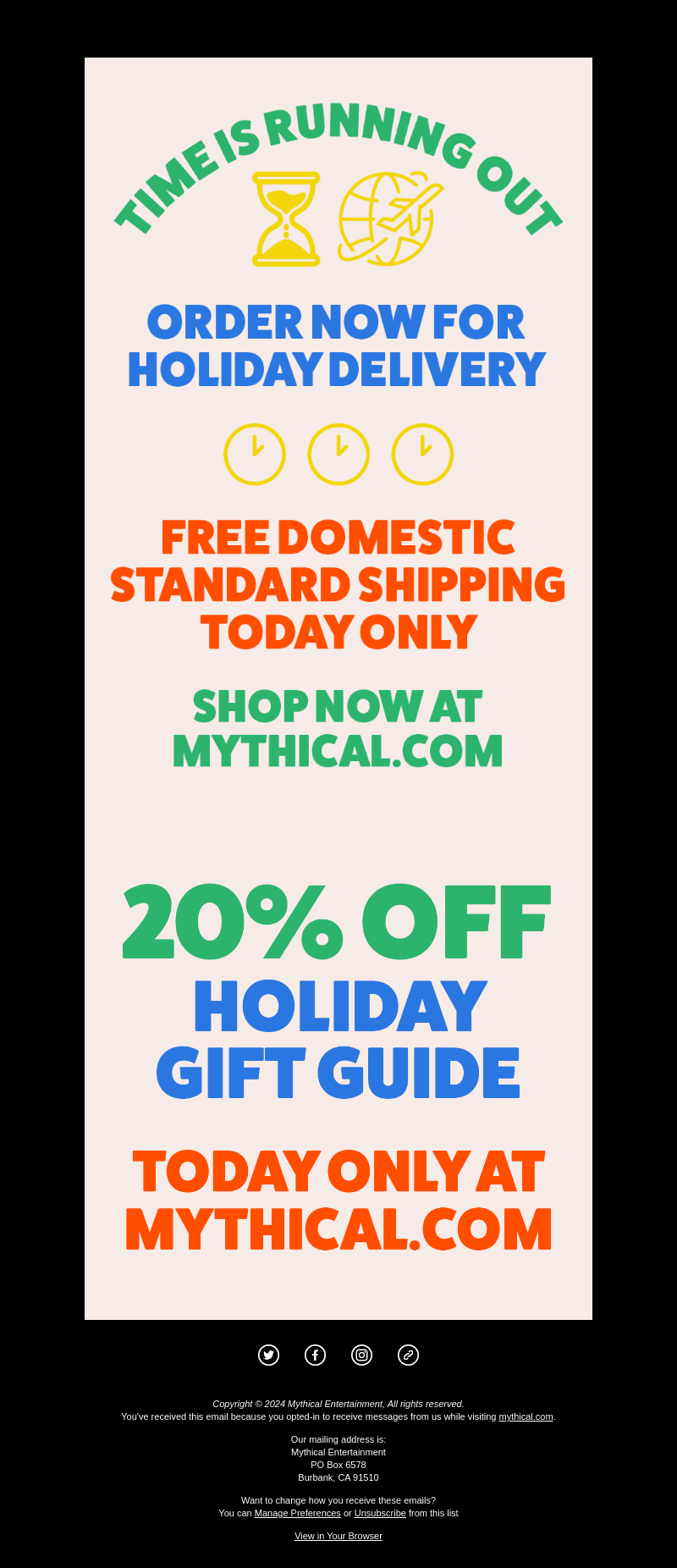 FREE SHIPPING ON ALL ORDERS TODAY ONLY!✨