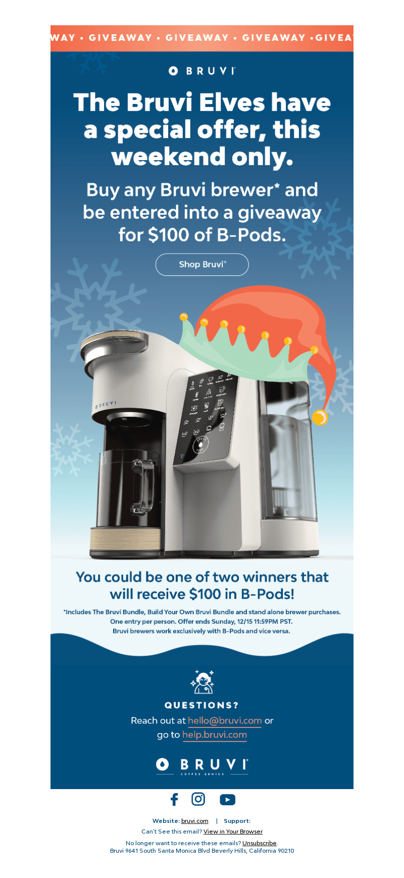 Holiday B-Pod Giveaway 💝🎉