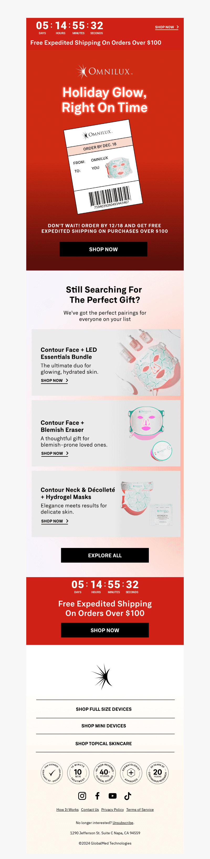 ⌛ Free Expedited Shipping Ends Soon