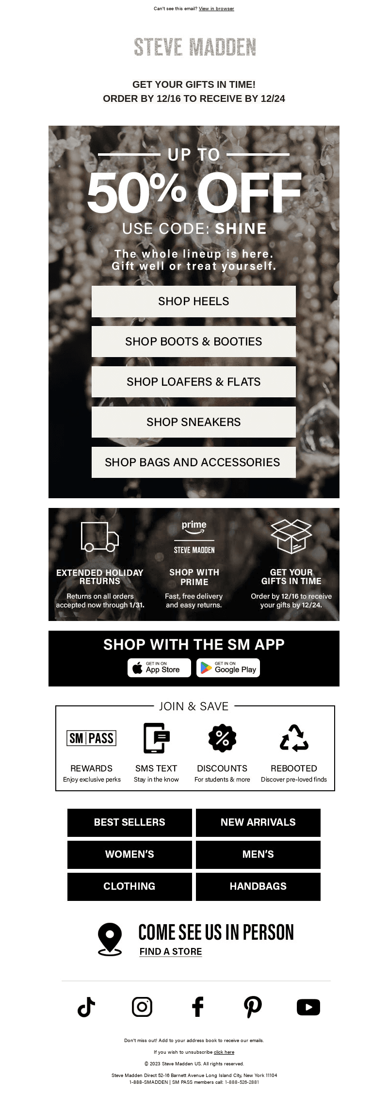 Up To 50% Off Every Pair You Need