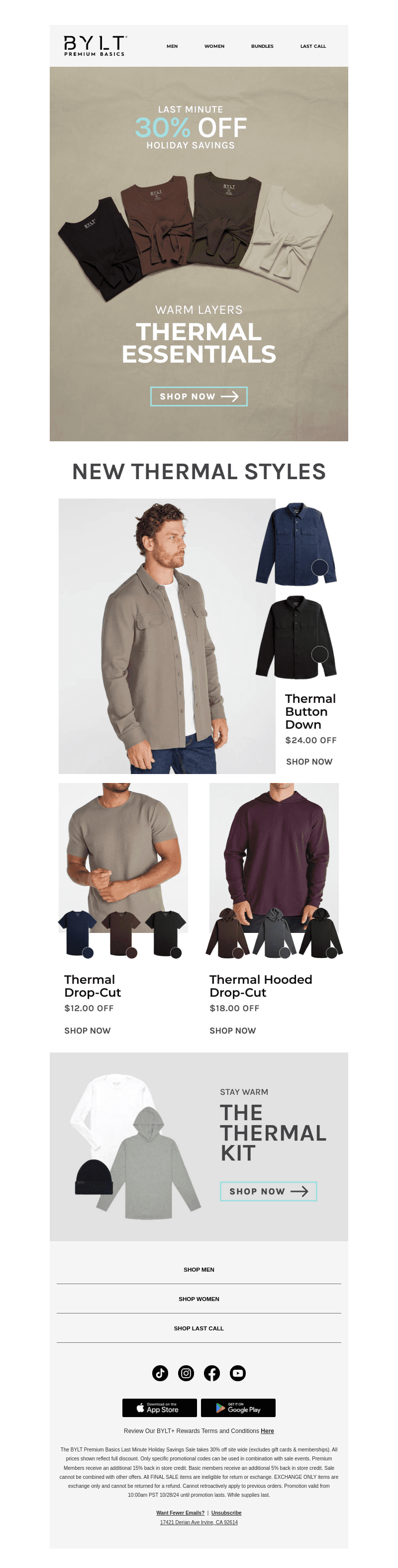 The Warmest Thermal Collection - 30% OFF