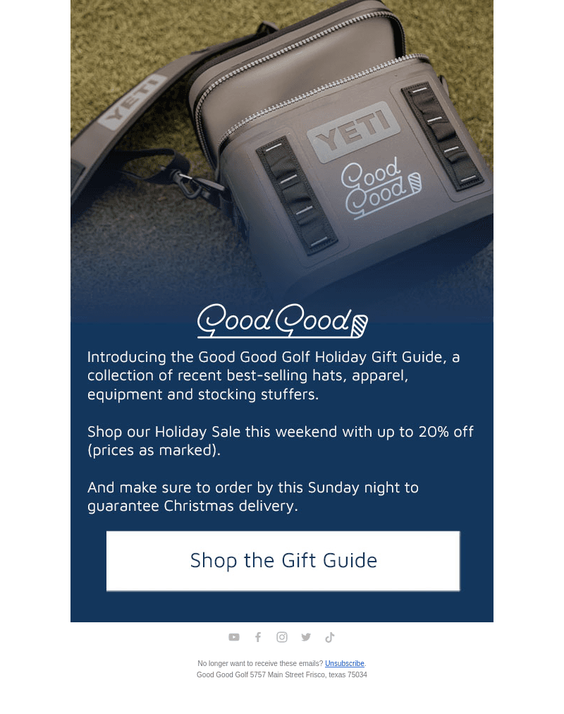 🎄 The Gift Guide from Good Good Golf