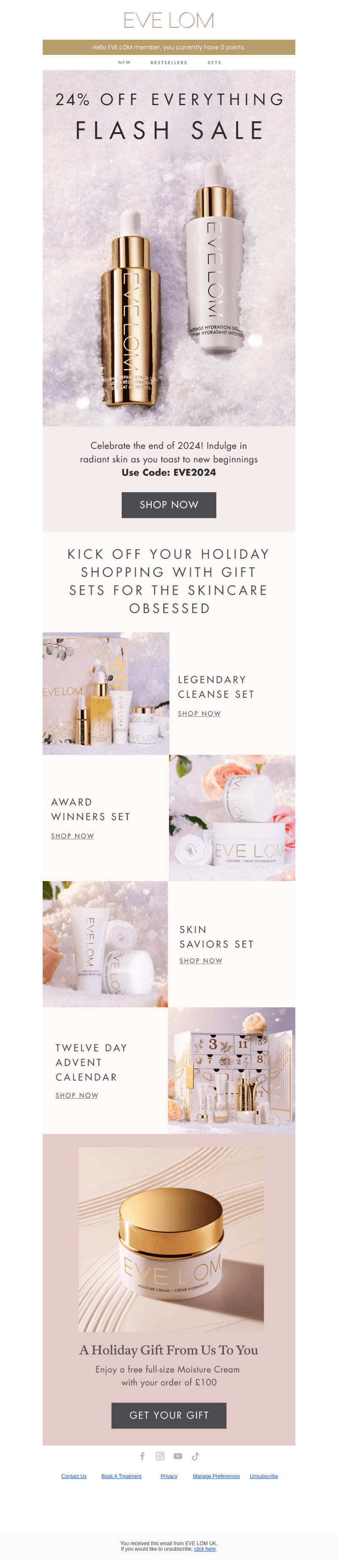 Flash Sale! 24% off everything