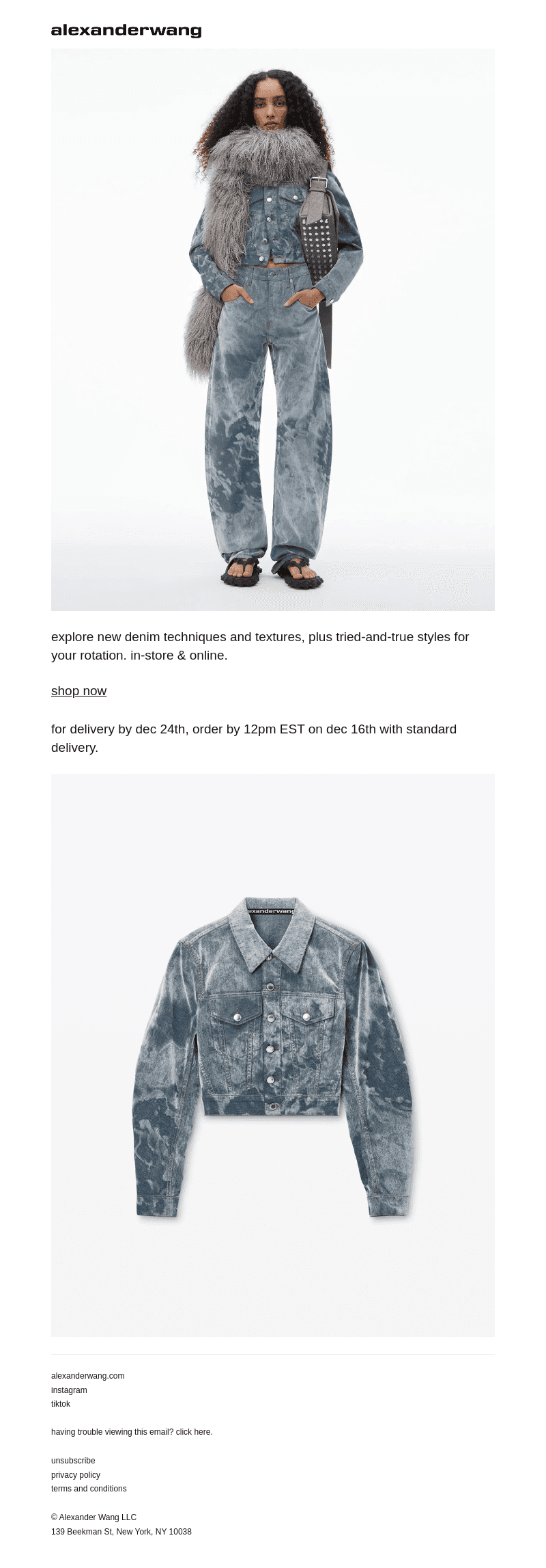 like a denim fever dream