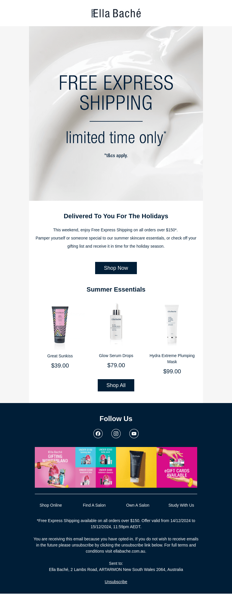 Enjoy Free Express Shipping This Weekend