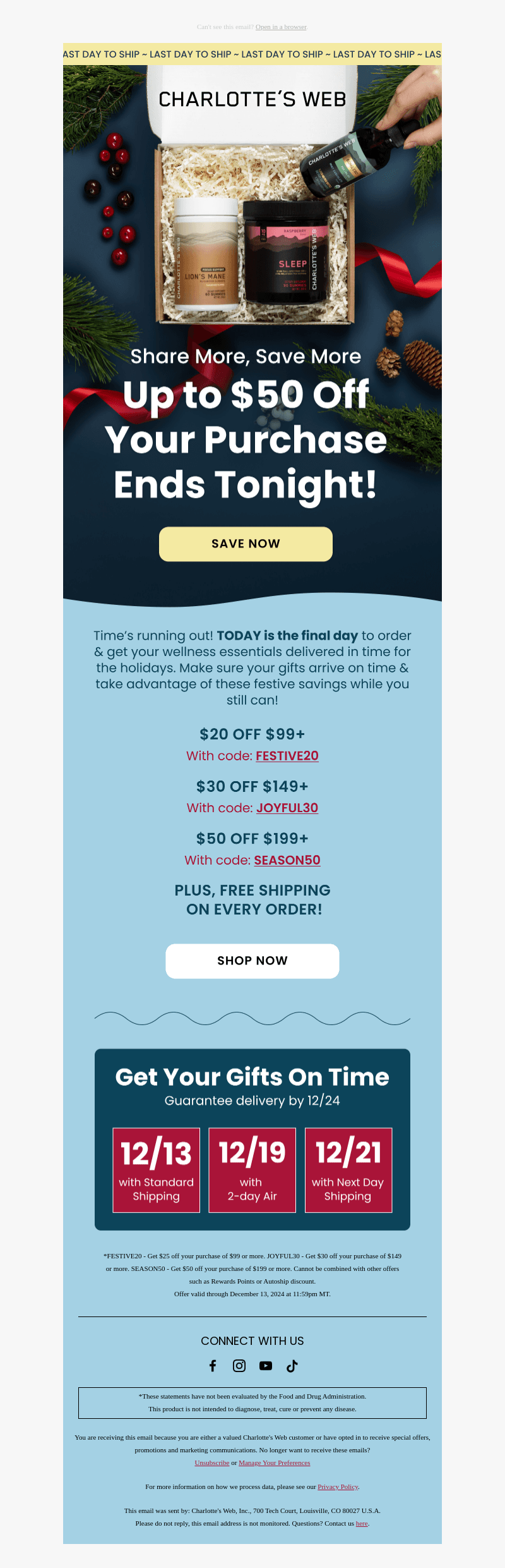 🚨 ATTN: Last Day to Ship & Save BIG!