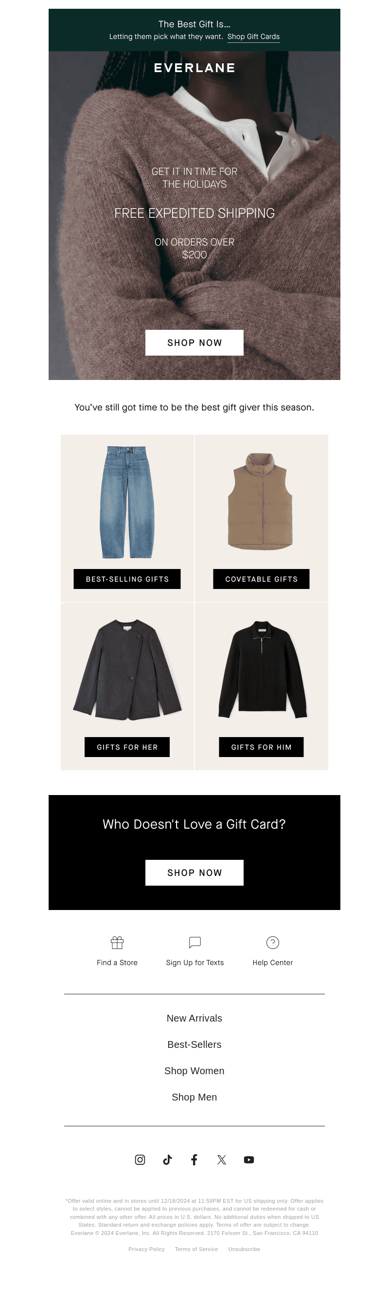 Free Shipping on Orders Over $200