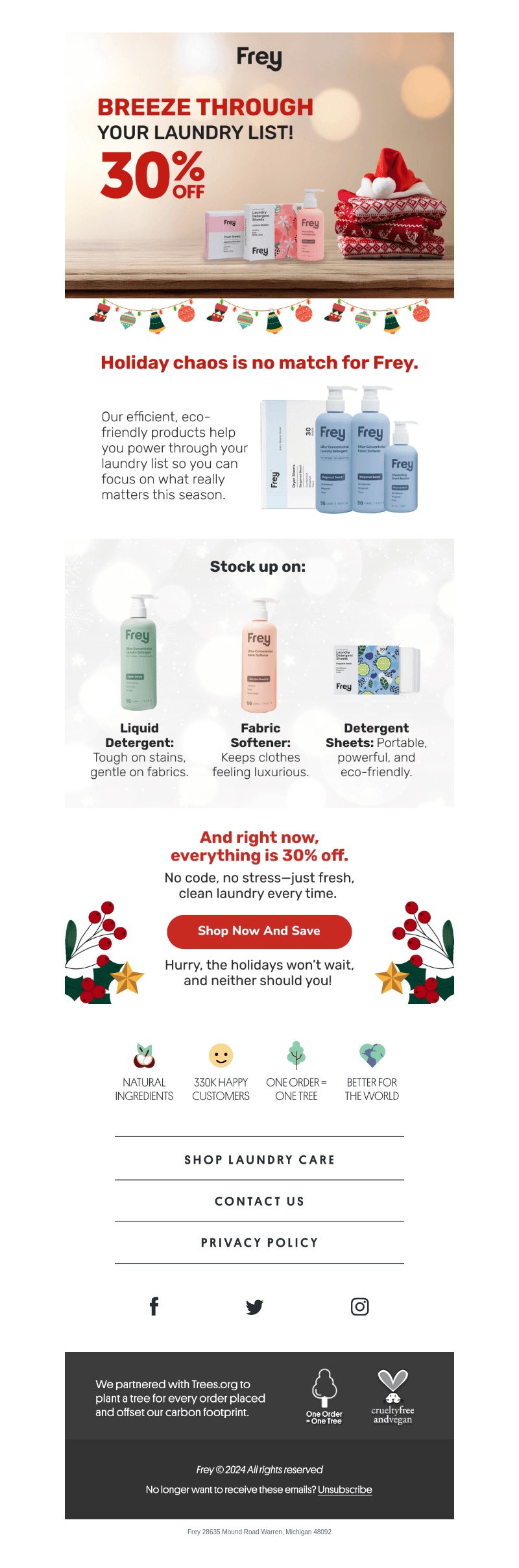 Beat the Holiday Laundry Rush with 30% Off