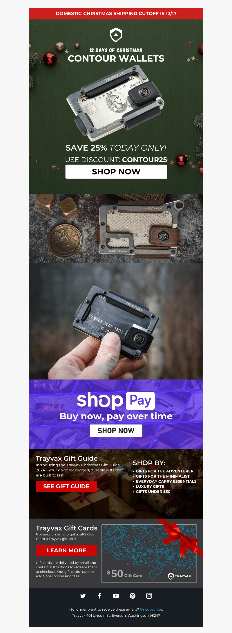 🔥 Last Call: 25% Off Contour Wallets