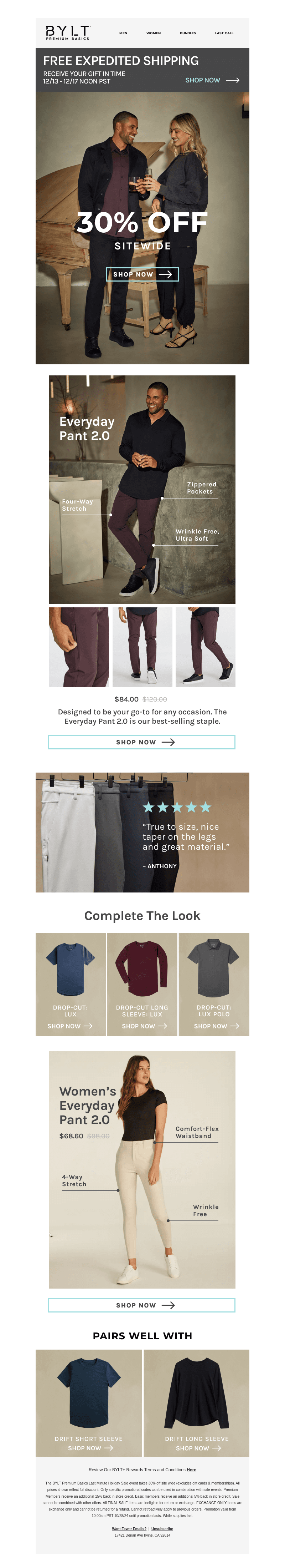 THE PERFECT PANT - 30% OFF