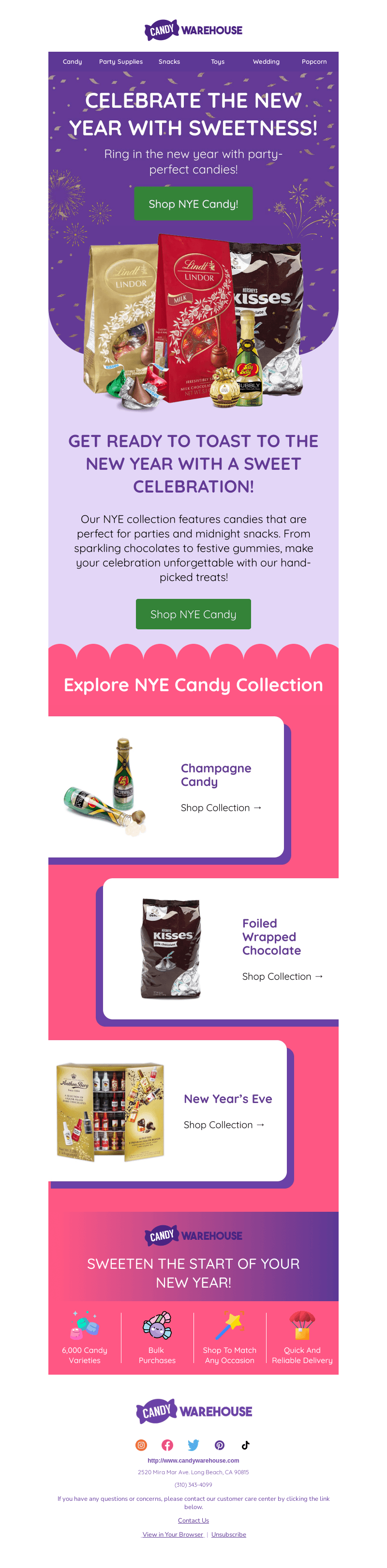CandyWarehouse email from Sun, Dec 15, 2024