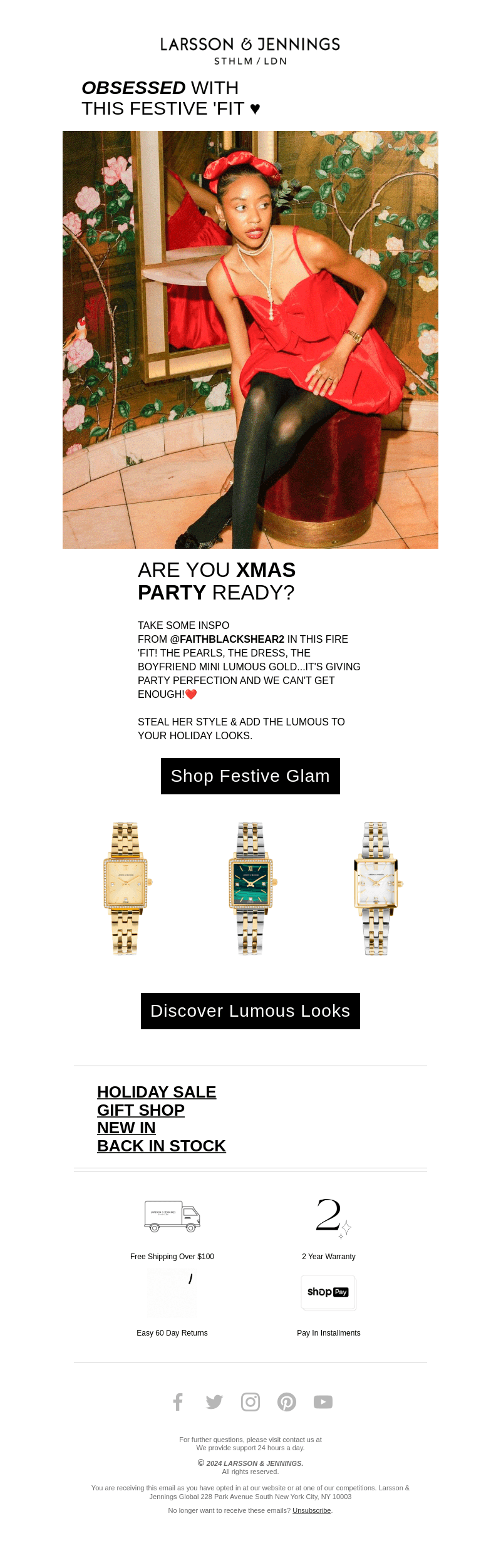 This Xmas look is 🔥