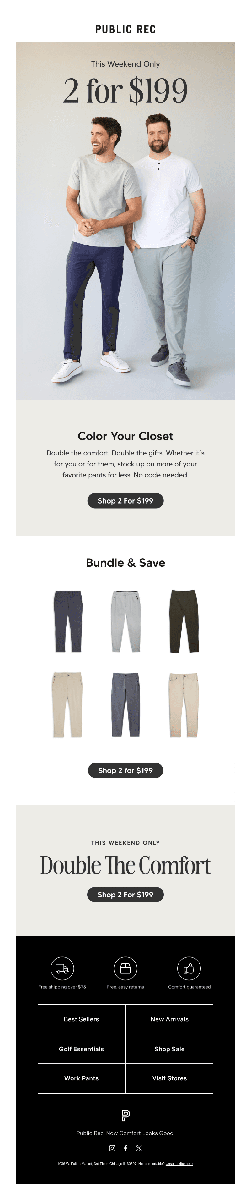 Ending Soon: 2 Pants for $199 👀