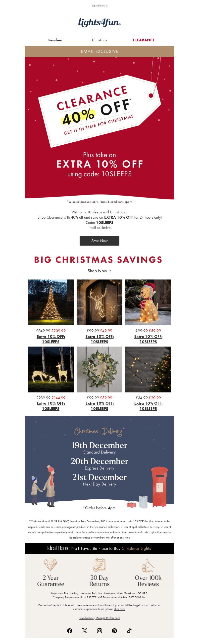 🏷️ Exclusive EXTRA 10% off Clearance!
