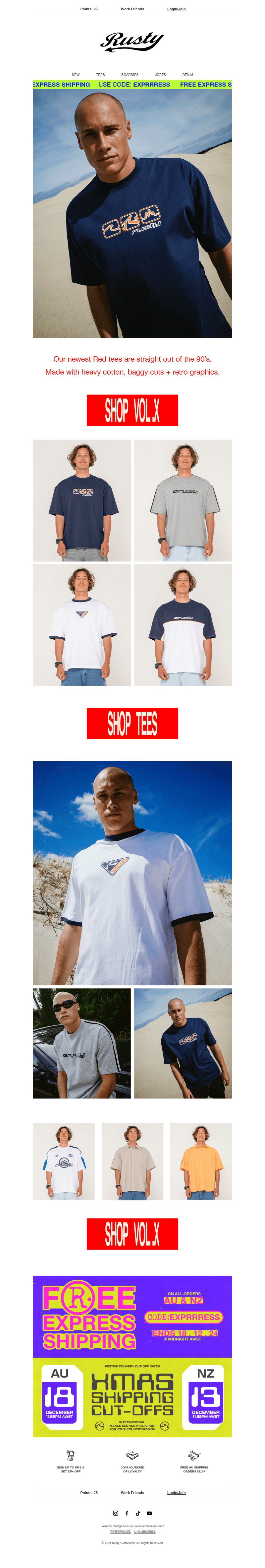 NEW TEES + Free express shipping!