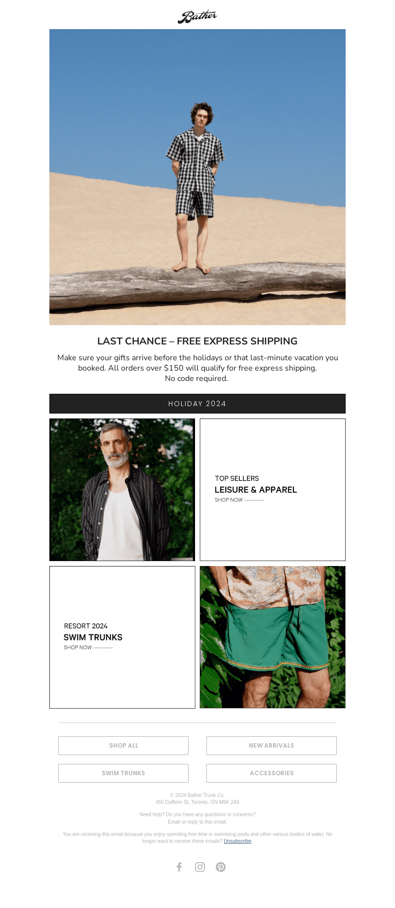 Last Chance – Free Express Shipping