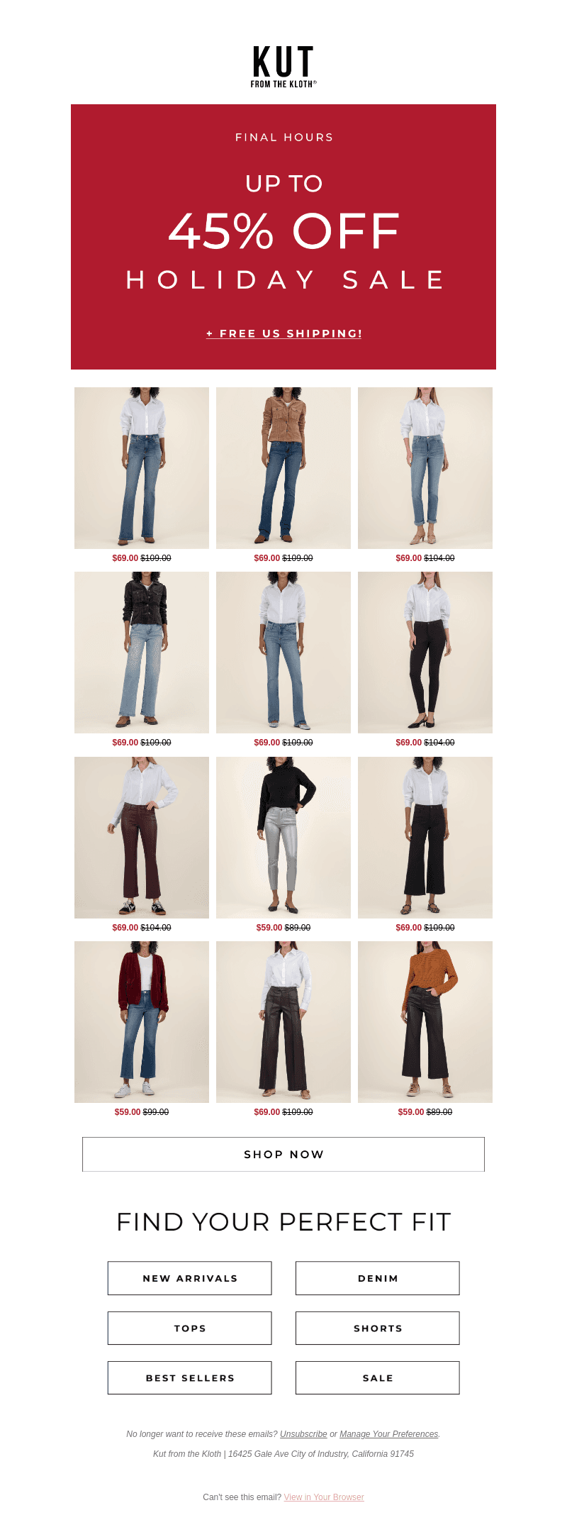 𝗟𝗔𝗦𝗧 𝗖𝗔𝗟𝗟: Up to 45% Off + Free Shipping! 💫