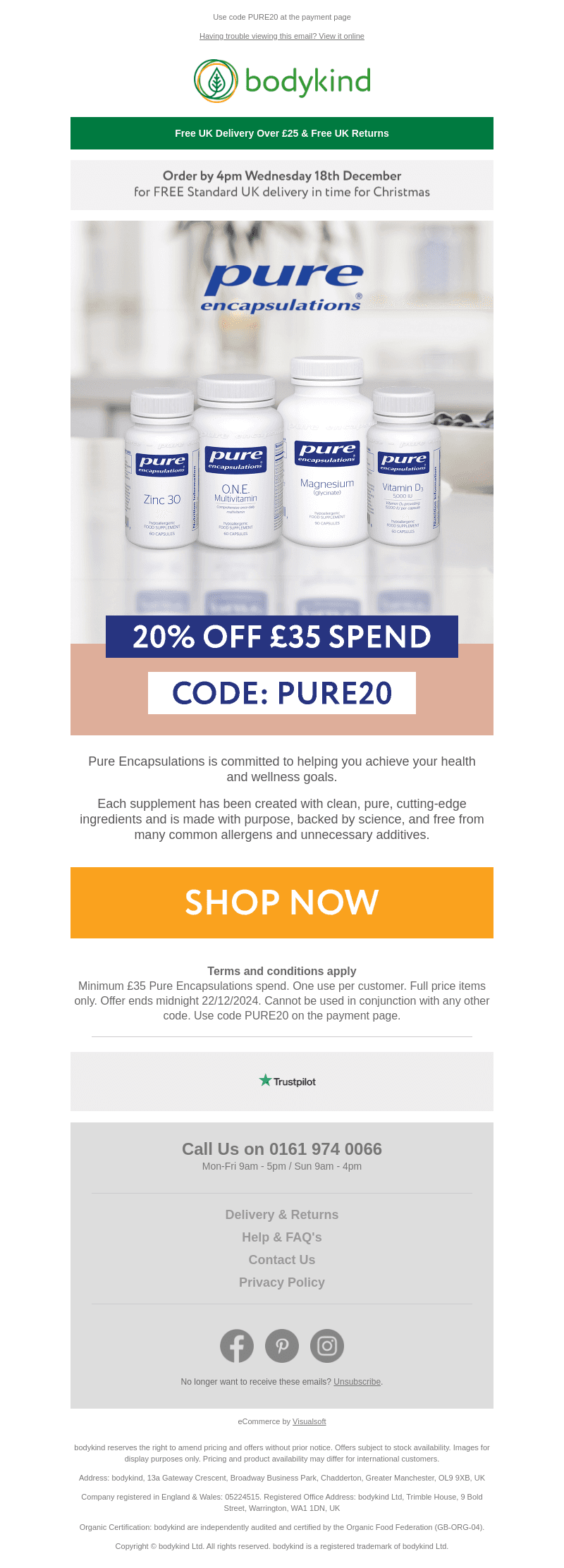 20% off Pure Encapsulations  💊