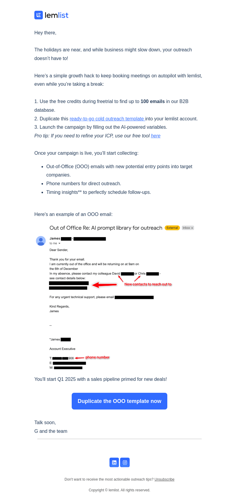Going on Holidays? Try this hack to keep your pipeline full!