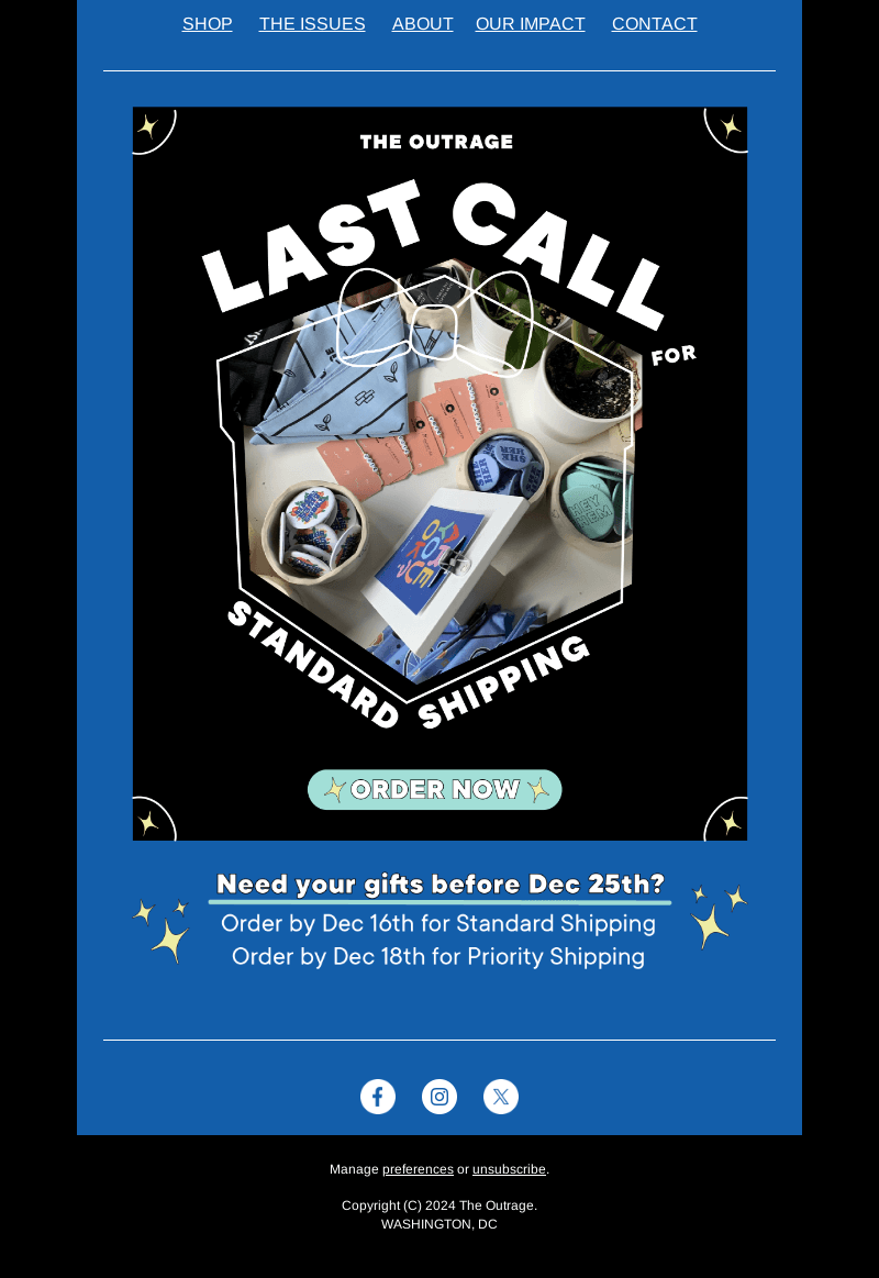 LAST CALL for standard shipping 📦