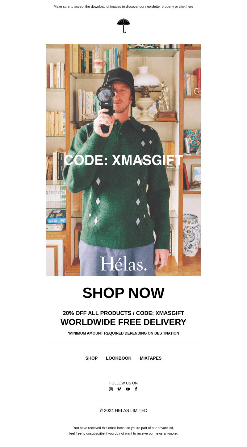 Hélas ☂️ - CHRISTMAS LIMITED OFFER