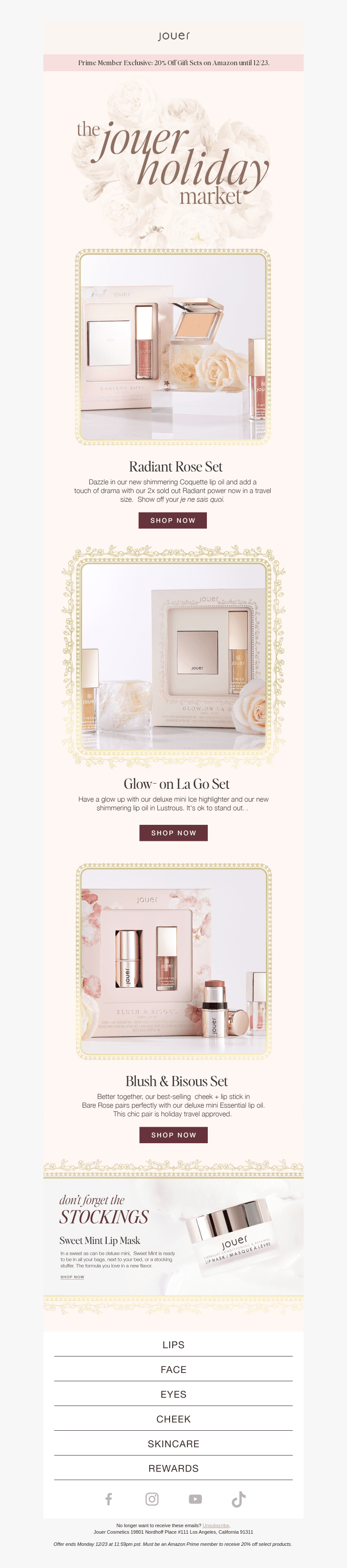 20% Off Gift Sets for Amazon Prime Members!