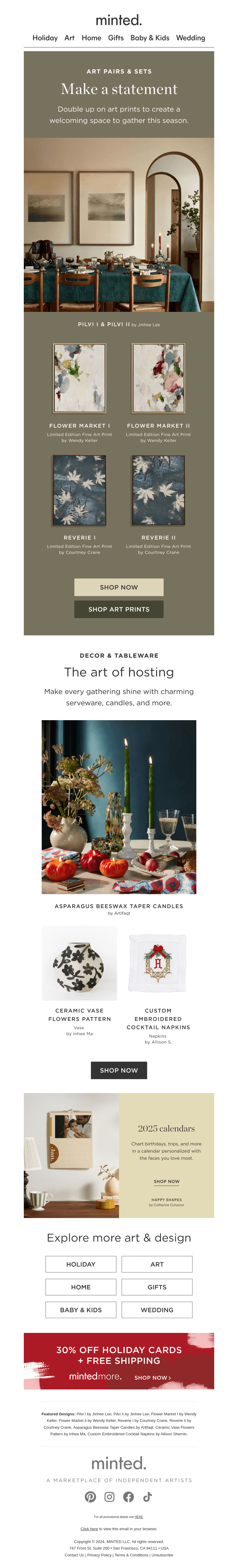 Art pairs to complete your space