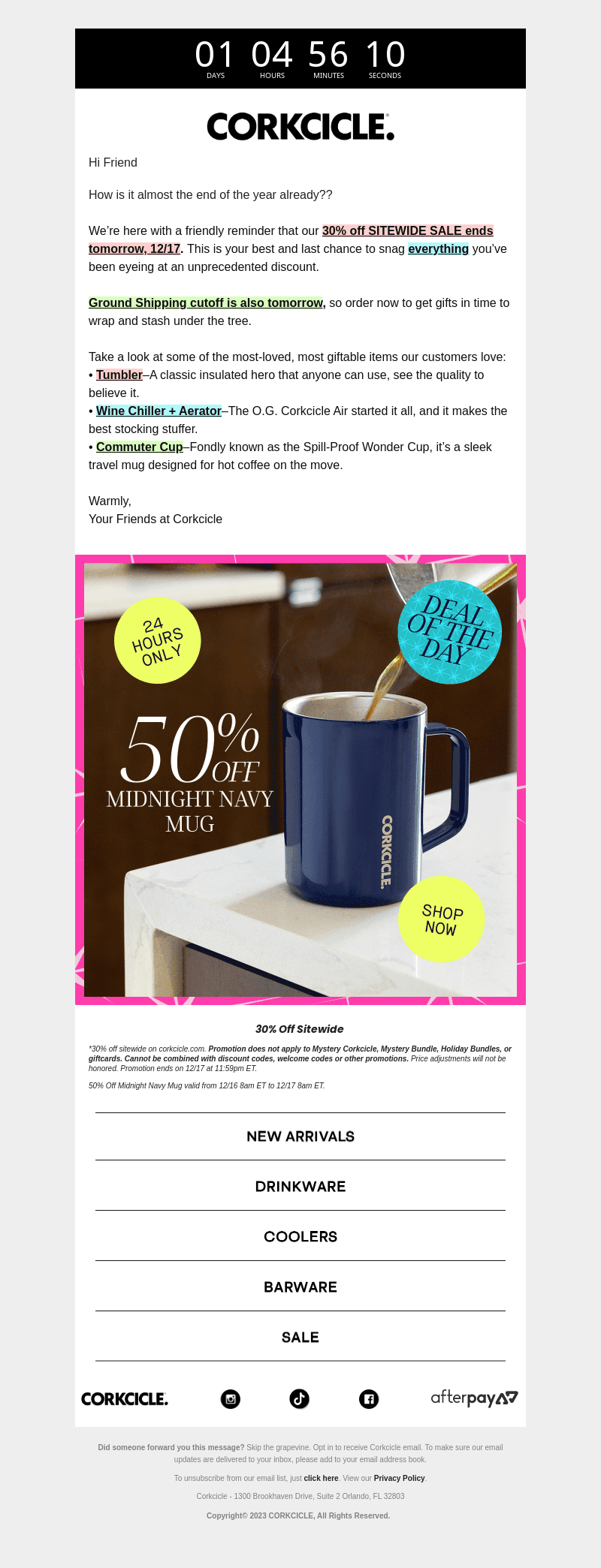 30% Sitewide & Ground Shipping Ends 12/17!