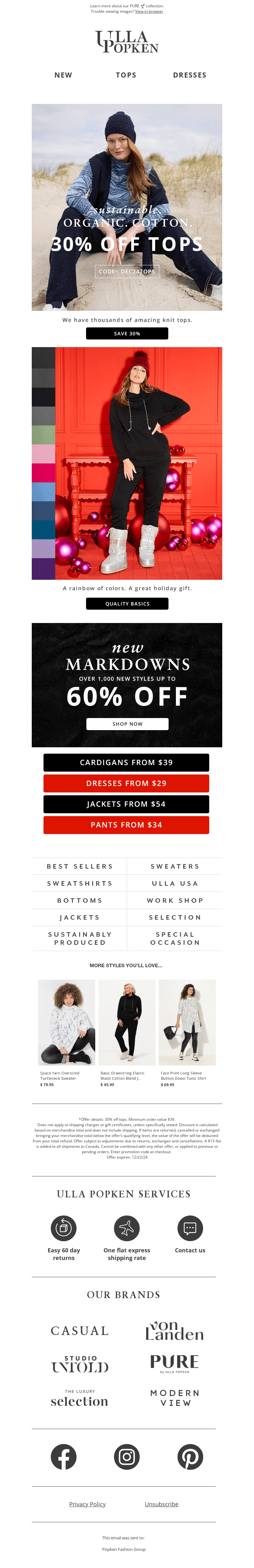 30% OFF EVERY SINGLE TOP WE HAVE