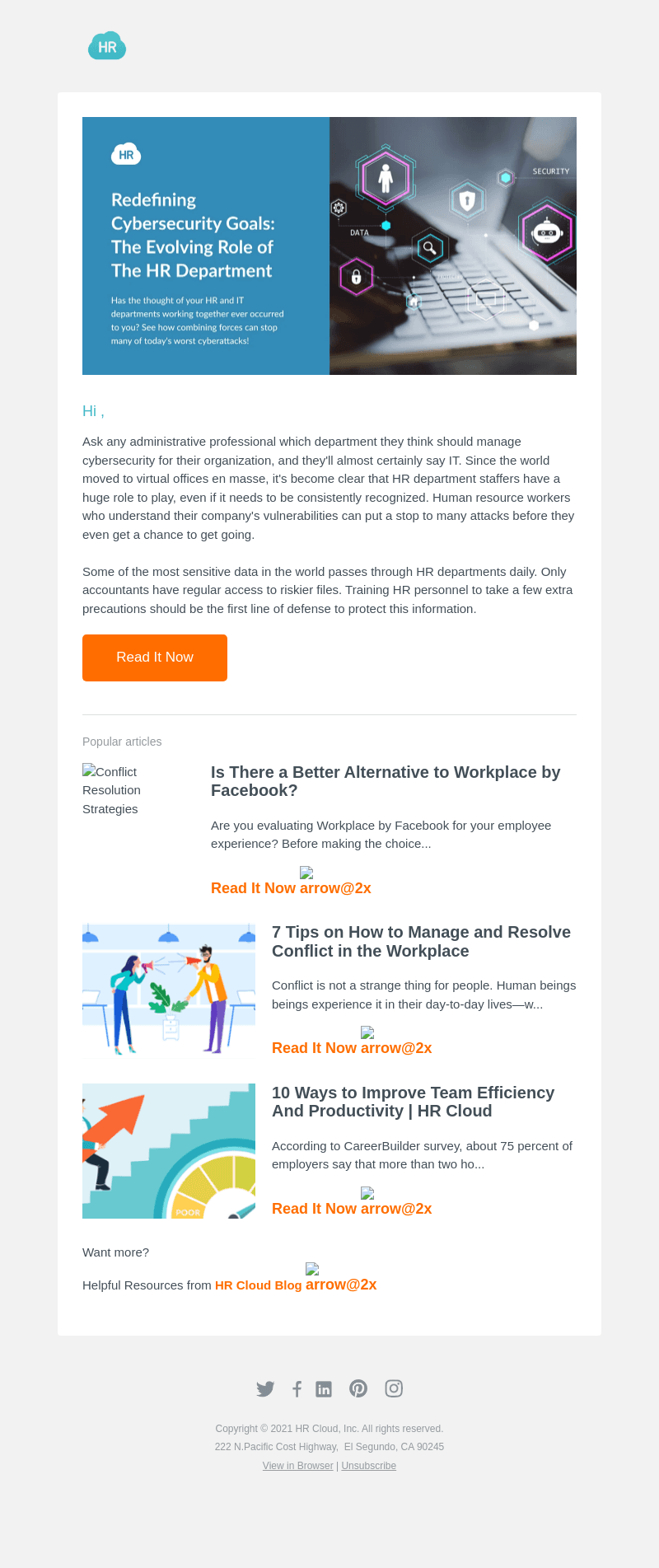 HR Cloud email from Tue, Dec 17, 2024