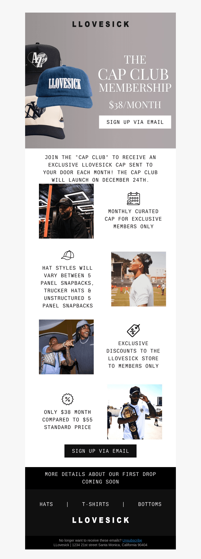 Join The Cap Club Membership