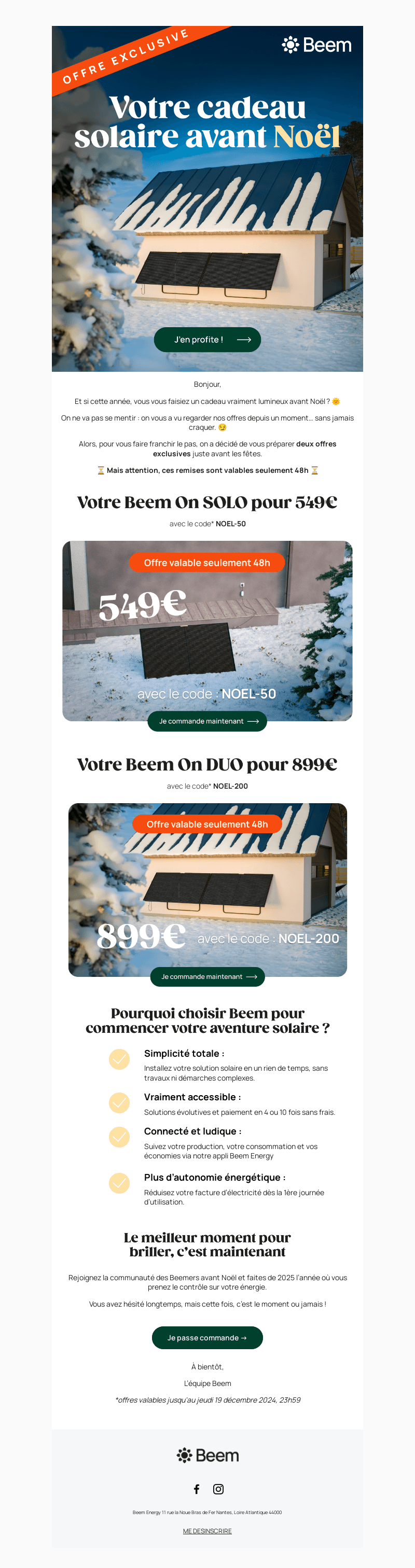 OFFRE EXCLUSIVE : votre Beem On à 549€ 🌟