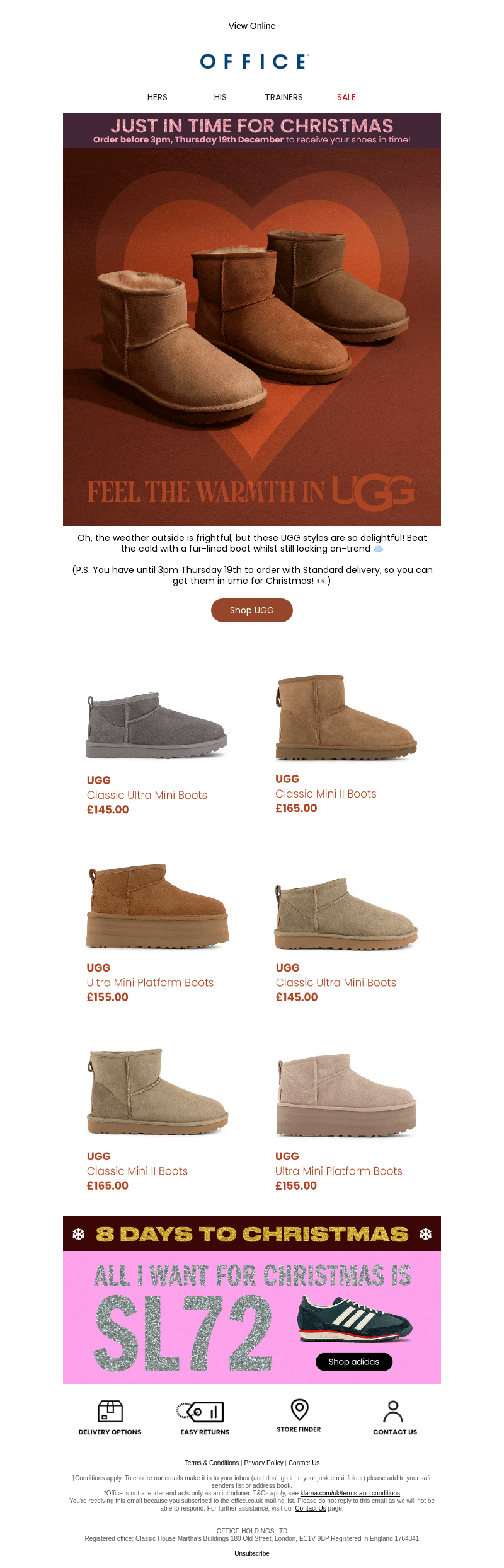 Step into Christmas...in UGGs!🤎