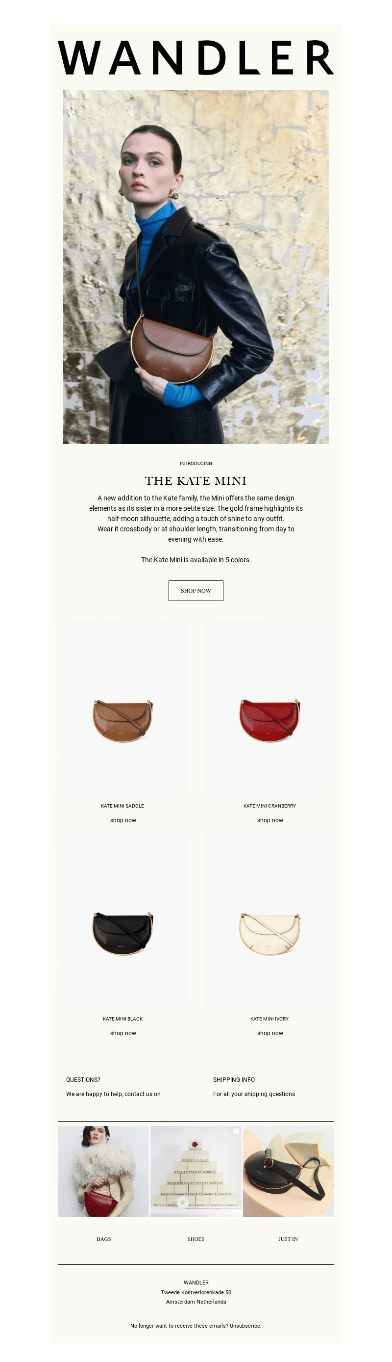 New in: the Kate Mini