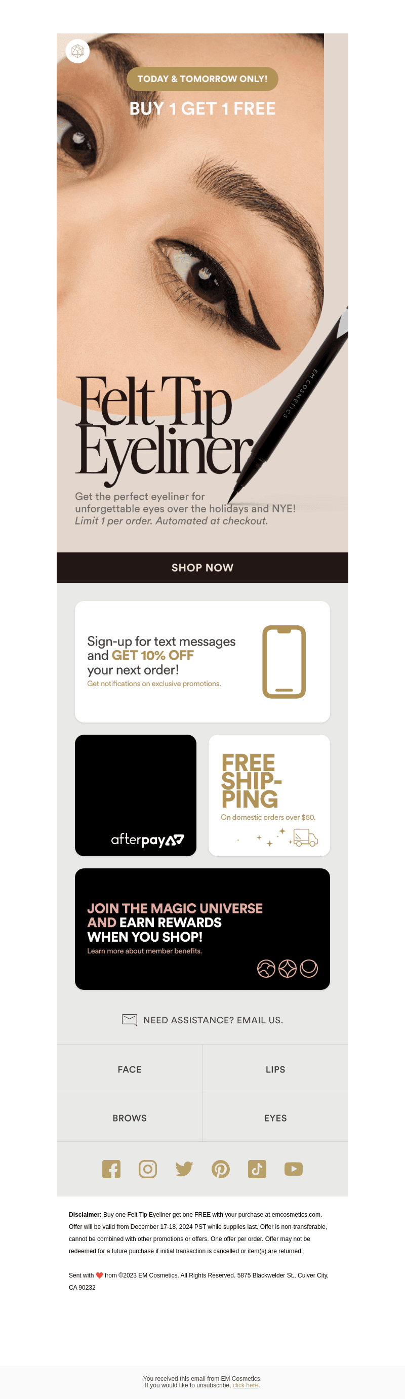 Flash Deal: BOGO Eyeliner