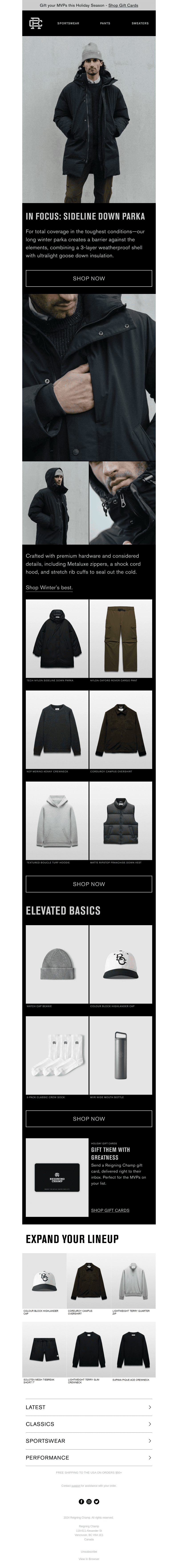 In Focus: Sideline Down Parka