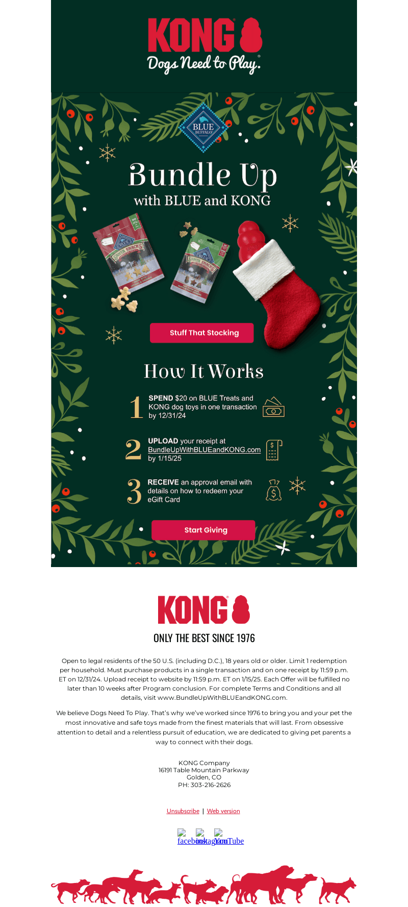 Bundle Up with Blue and KONG!
