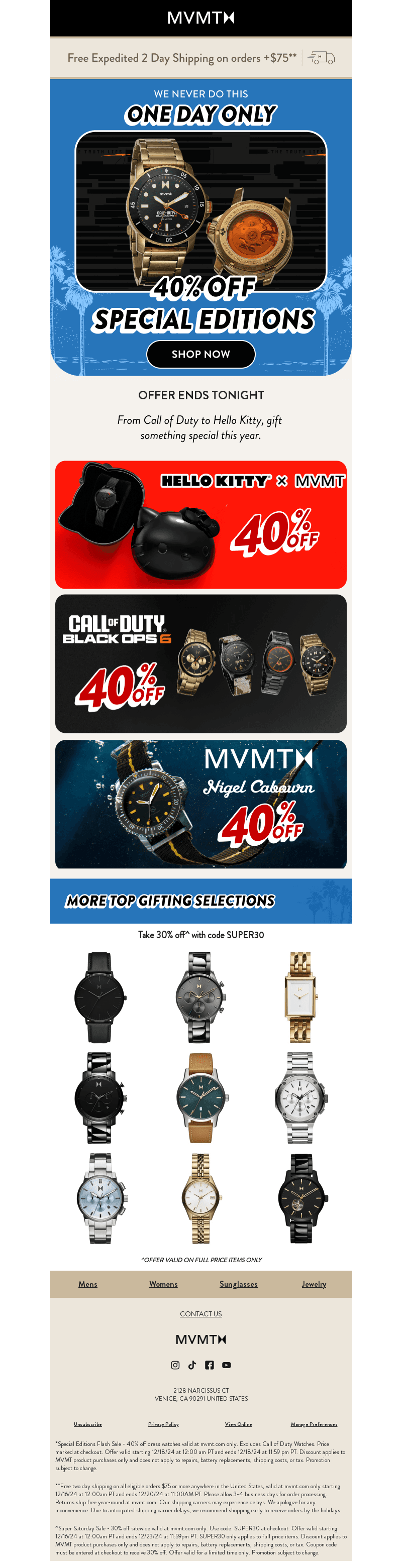 ONE DAY ONLY! 40% off Special Editions